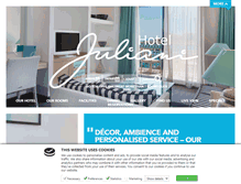 Tablet Screenshot of hoteljuliani.com